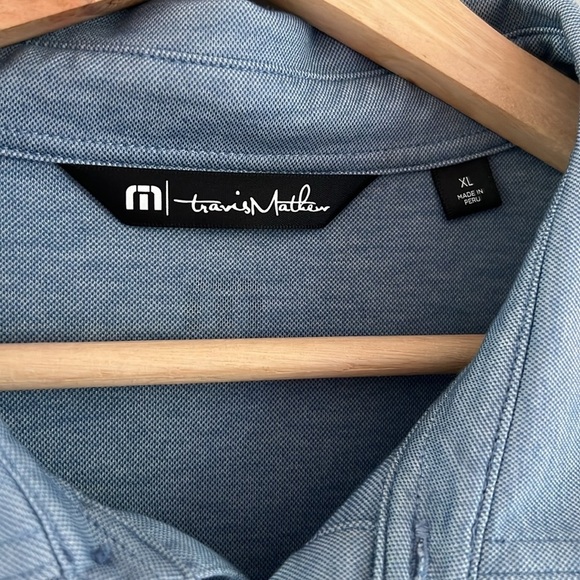 Travis Mathew Men’s Year After Year Golf Polo Size XL in blue - Picture 6 of 8